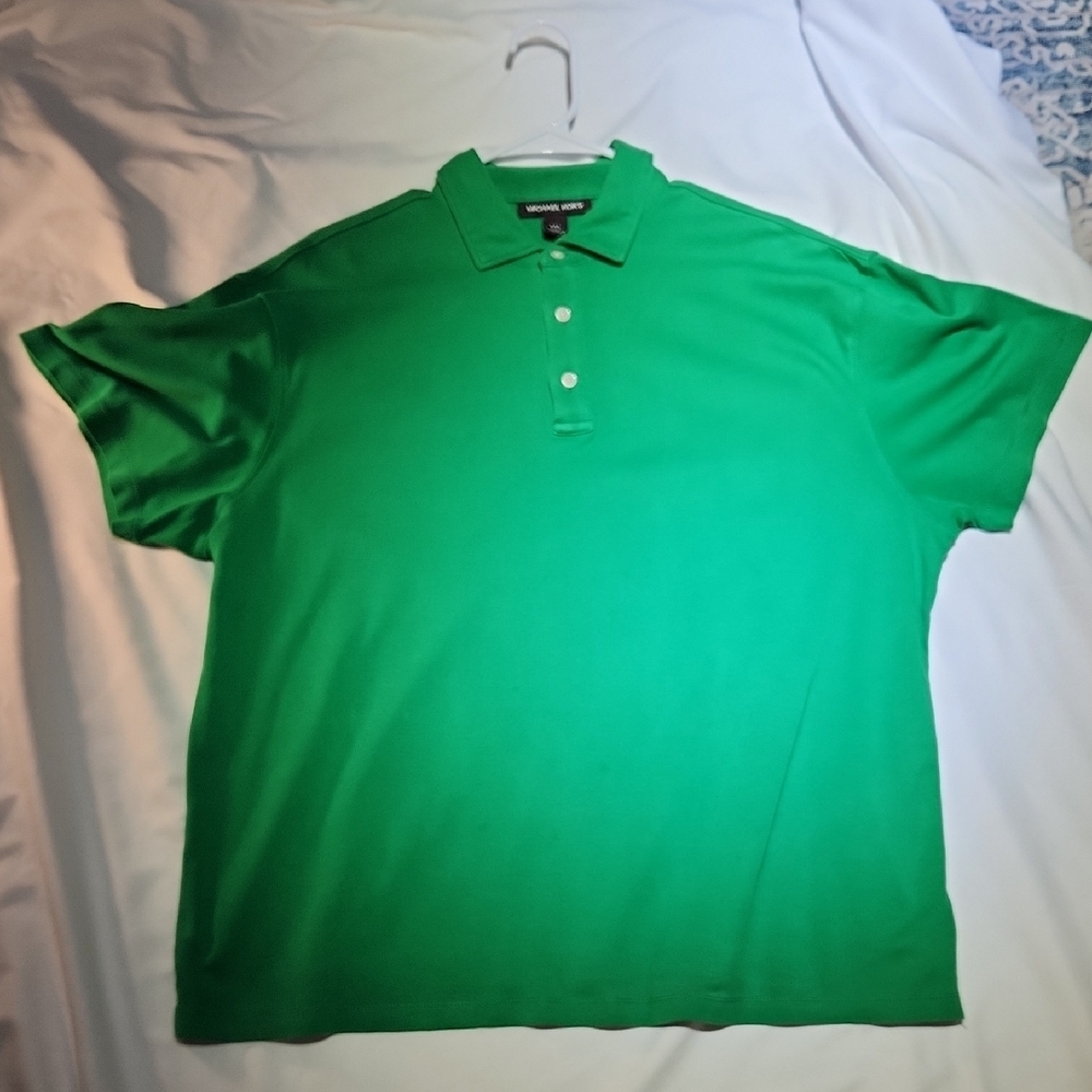 Michael Kors Green Polo Shirt Classic Design